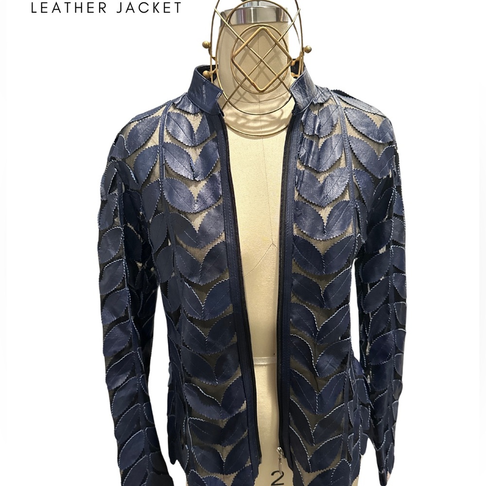Leather laser, coat jacket